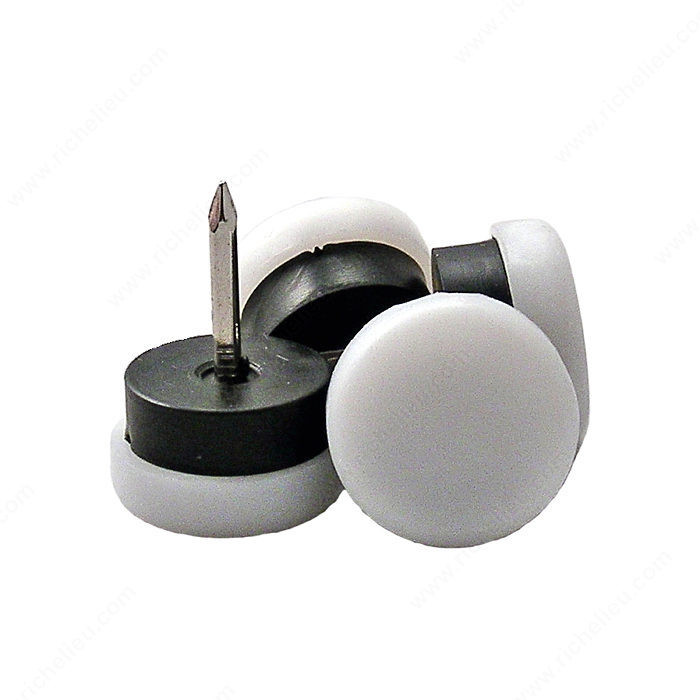 Nail-On Glides with Cushioned Polypropylene Base, Floor protection, Diameter 19 mm PRO-PACK 5