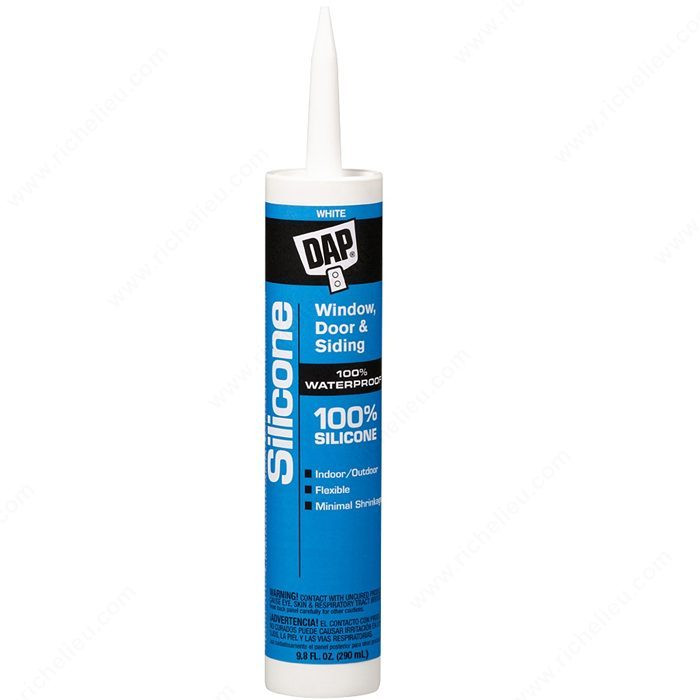 DAP 100% Silicone, Window, Door & Siding Sealant, Finish / Color Transparent / Clear