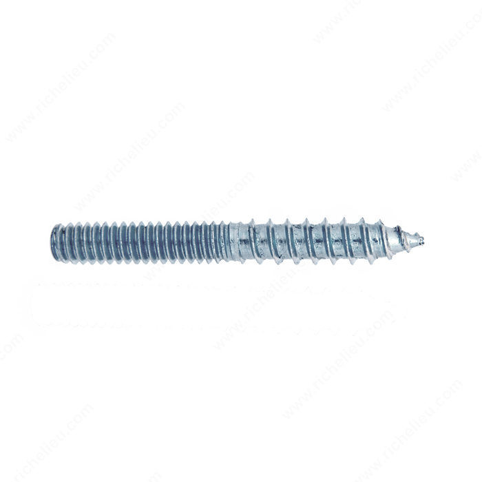 Hanger Bolt for Stand-off Post, Zinc finish, Threaded 1/2"- 13, Length 8 in PRO-PACK 2