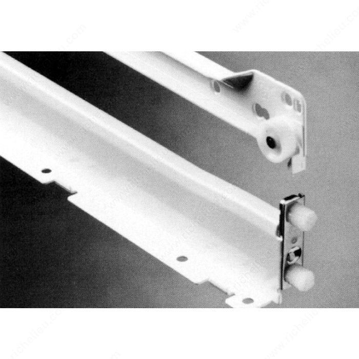 Zargen Drawer Slide, Slide Length 18 1/2 in, Slide Height 1 1/2 in
