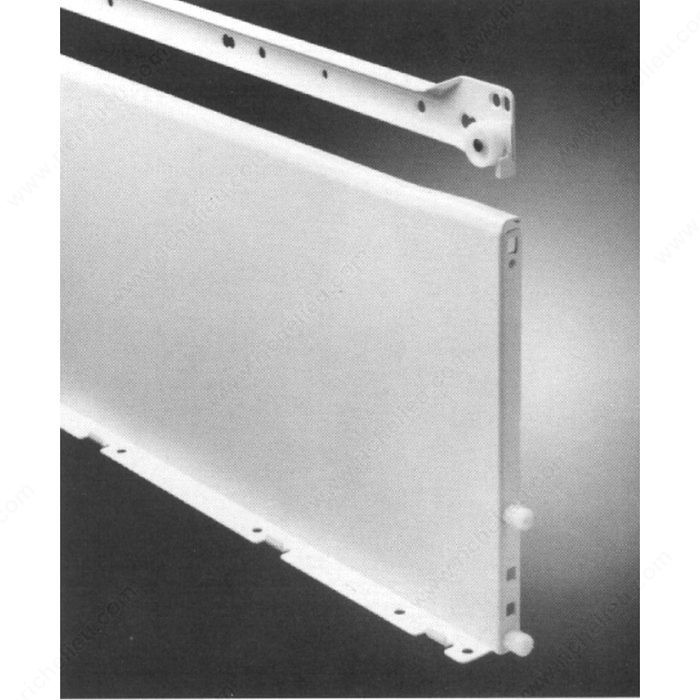 Zargen Drawer Slide, Slide Length 20 in, Slide Height 8 1/2 in