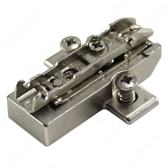 Wing Base Plates with 2 Point Fixing, Height 6 mm, Mounting Pre-Mounted with Euro Screws PRO-PACK 5