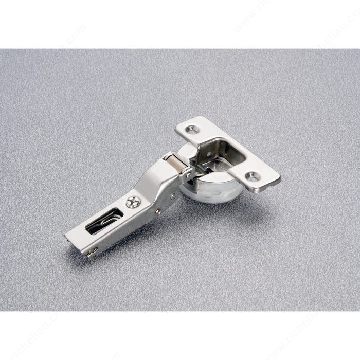 Series 100 Concealed Hinges 105G, Fixing Type Screw-On, Door Position Dual Application / Half Overlay, Overlay 0.375 in, Finish Nickel PRO-PACK 3