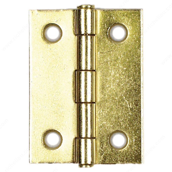 7.6 cm (3) Mortise Butt Hinges, Assembled, Width - Overall Dimensions 2 in, Load Capacity 15 lb, Color/Finish Brass, Recommended Usage Deco Hinge