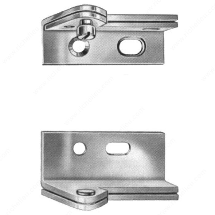 Pivot Door Hinge - Heavy Duty, Color/Finish Dull Chrome, Position Right