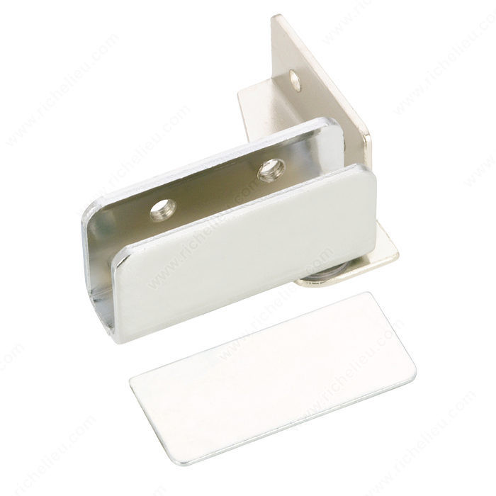 Pivot Hinge forGlass Door Recessed Within Furniture / Cabinet, No drilling of the glass, Finish Chrome
