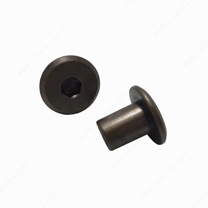 JCN Type nut, JCN, Bolt Diameter/Size 1/4, Finish Oil-Rubbed Bronze, Length 17 mm PRO-PACK 10