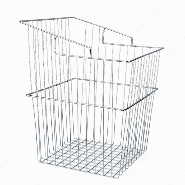 Chrome Tilt Hamper Basket, Product Dimension - Width 16 in, Depth 16 in