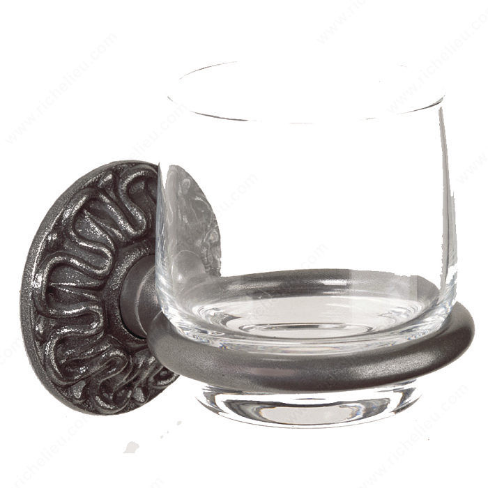 Tumbler Holder - Louis XV Series, Finish Satin Black