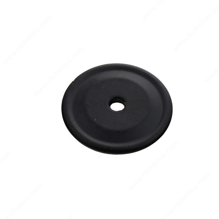 Back Plate LC0941/0942, Finish Satin Black, Diameter - Overall Dimensions 1 1/8 in, Projection - Overall Dimensions 1/16 in