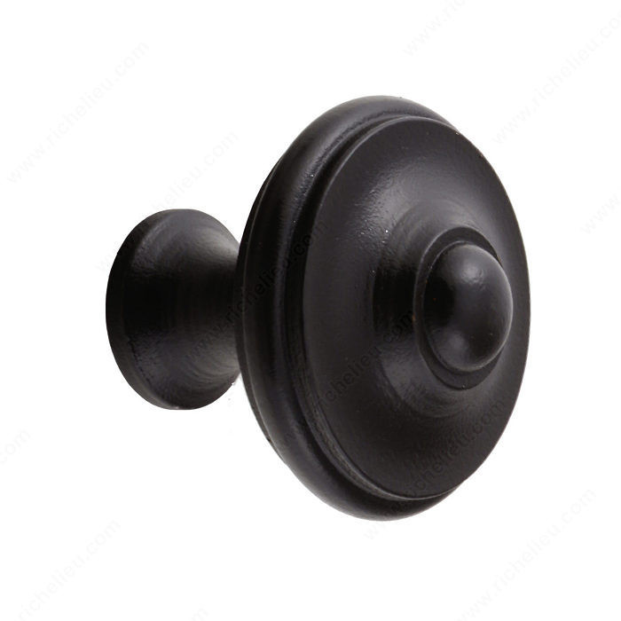 Knob LC1060 Series, Finish Matte Bronze, Diameter - Overall Dimensions 1 1/2 in, Projection - Overall Dimensions 1 5/8 in
