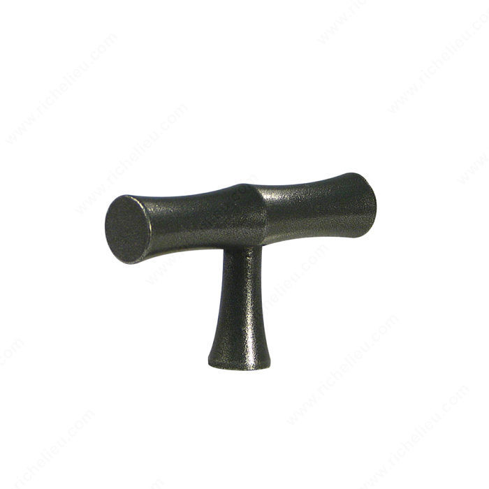 Traditional Forged Iron Knob - LC11, Finish Satin Steel, Material Forged Iron