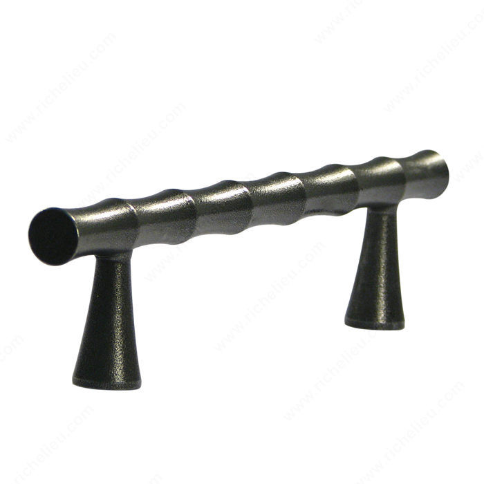 Traditional Forged Iron Pull - LC15, Finish Matte Steel, Material Forged Iron