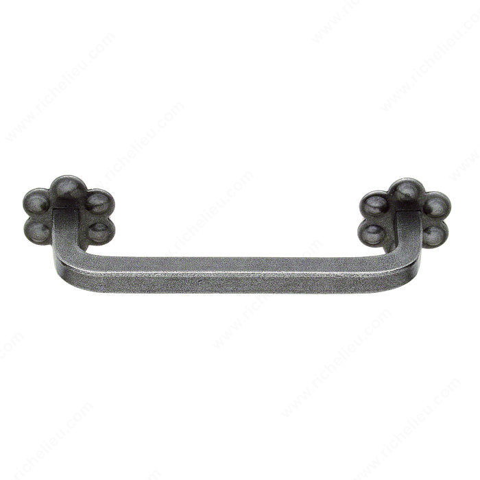 Cabinet Pull LC1553/1554, Finish Satin Steel, Center to Center 3 in, Length - Overall Dimensions 4 1/8 in