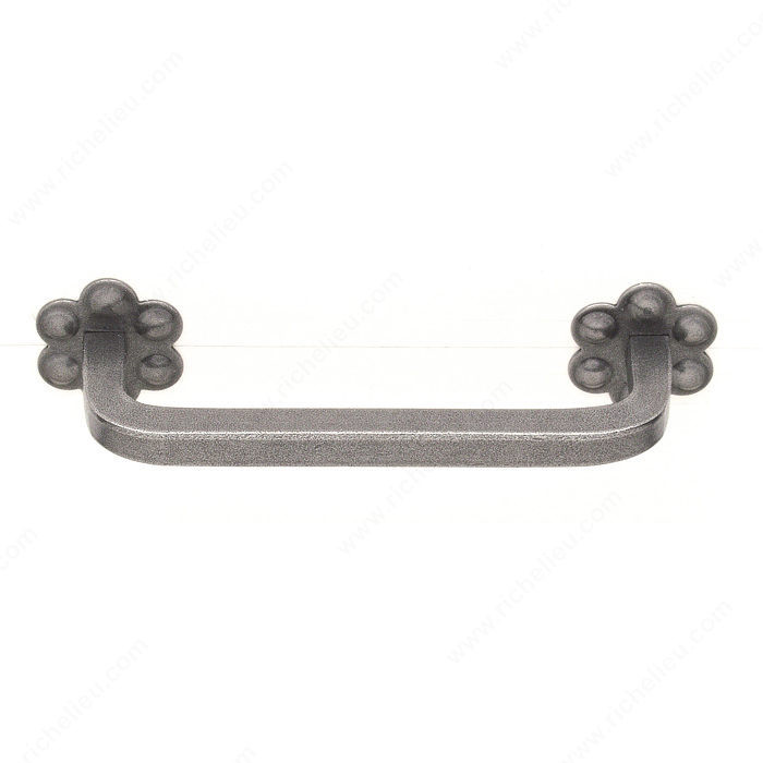 Cabinet Pull LC1553/1554, Finish Satin Steel, Center to Center 4 in, Length - Overall Dimensions 5 1/8 in
