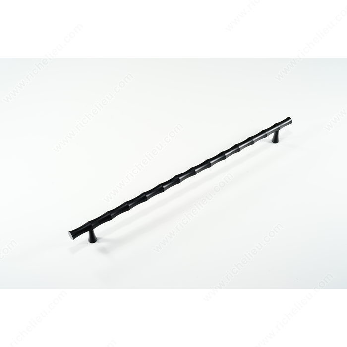 Traditional Forged Iron Pull - LC19, Finish Satin Black, Material Forged Iron