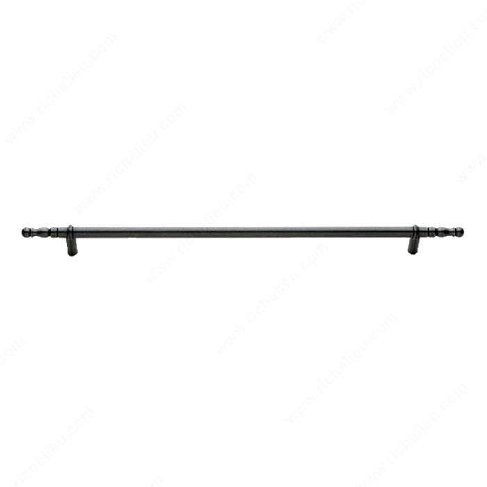 Bar Pull LC1930 Series, Finish Satin Steel, Center to Center 6 1/4 in, Length - Overall Dimensions 10 3/4 in