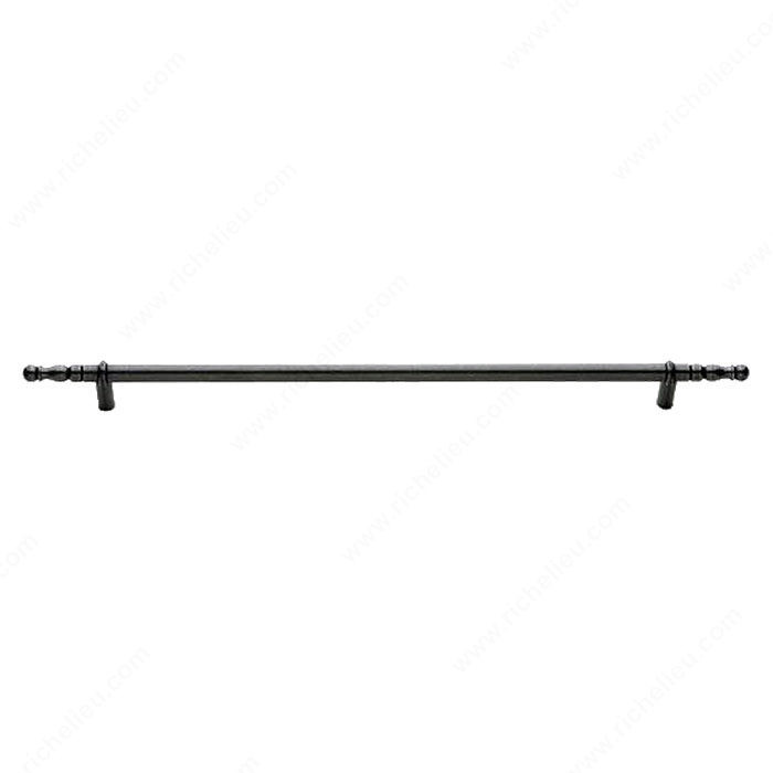 Bar Pull LC1930 Series, Finish Satin Steel, Center to Center 15 3/4 in, Length - Overall Dimensions 20 1/4 in