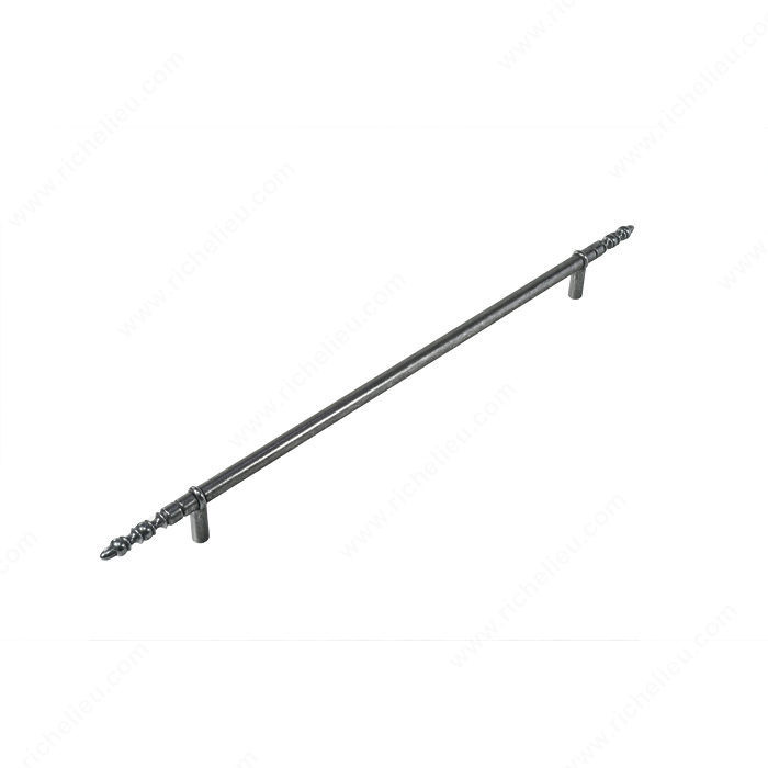 Bar Pull LC1960 Series, Finish Satin Steel, Center to Center 15 3/4 in, Length - Overall Dimensions 21 3/4 in
