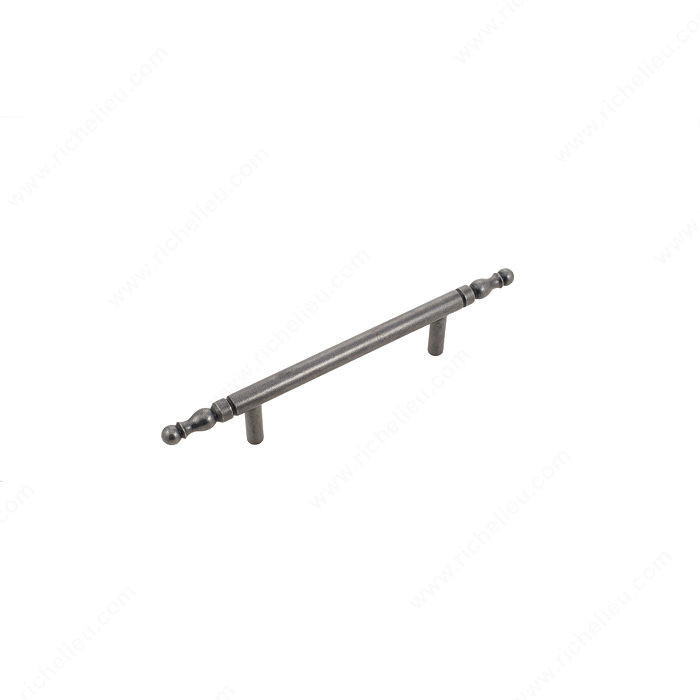 LC2130 Series Pull, Finish Satin Steel, Center to Center 4 in, Length - Overall Dimensions 7.5 in