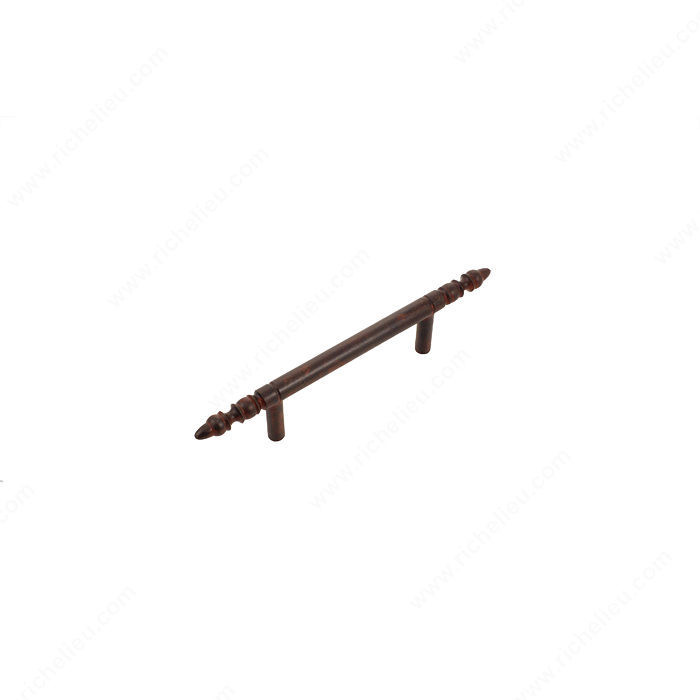 LC2160 Series Pull, Finish Rust, Center to Center 3.5 in, Length - Overall Dimensions 6.75 in