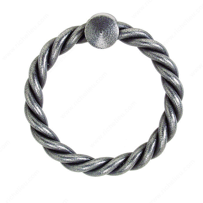 Ring Pull LC5142/5143, Finish Rust, Diameter - Overall Dimensions 1 5/8 in, Length - Overall Dimensions 1 3/4 in