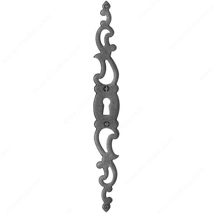 Key Escutcheon LC7281, Finish Matte Bronze, Type Hole for Cabinet Knob