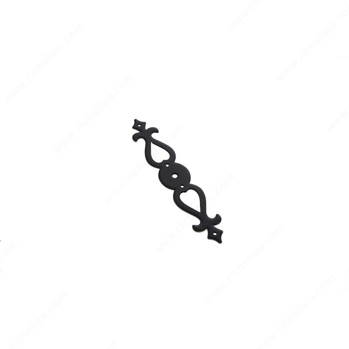 Key Escutcheon LC7284, Finish Satin Black, Type Hole for Cabinet Knob