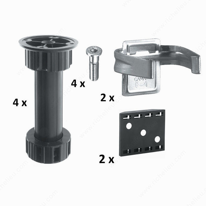 Cabinet Levelers Kit, complete set Choose