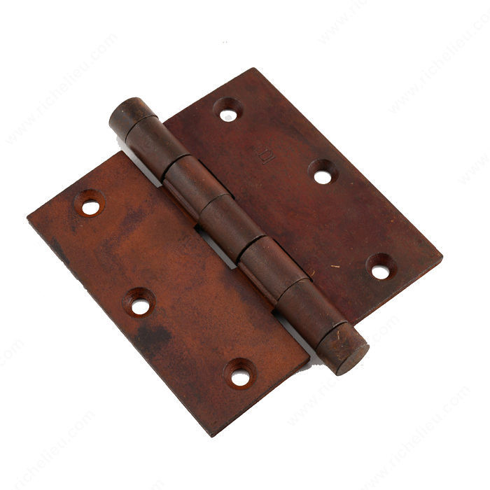 Mortise Hinge Button Finial LH8035/8040/8045, Finish Rust, Length - Overall Dimensions 3 1/2 in, Width - Overall Dimensions 3 1/2 in