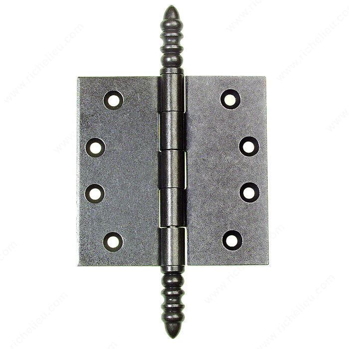 Mortise Hinge Steeple Finial LH8135/8140/8145, Finish Rust, Length - Overall Dimensions 4 1/2 in, Width - Overall Dimensions 4 1/2 in