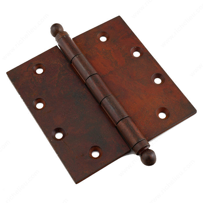 Mortise Hinge Ball Finial LH8235/8240/8245, Finish Rust, Length - Overall Dimensions 4 in, Width - Overall Dimensions 4 in