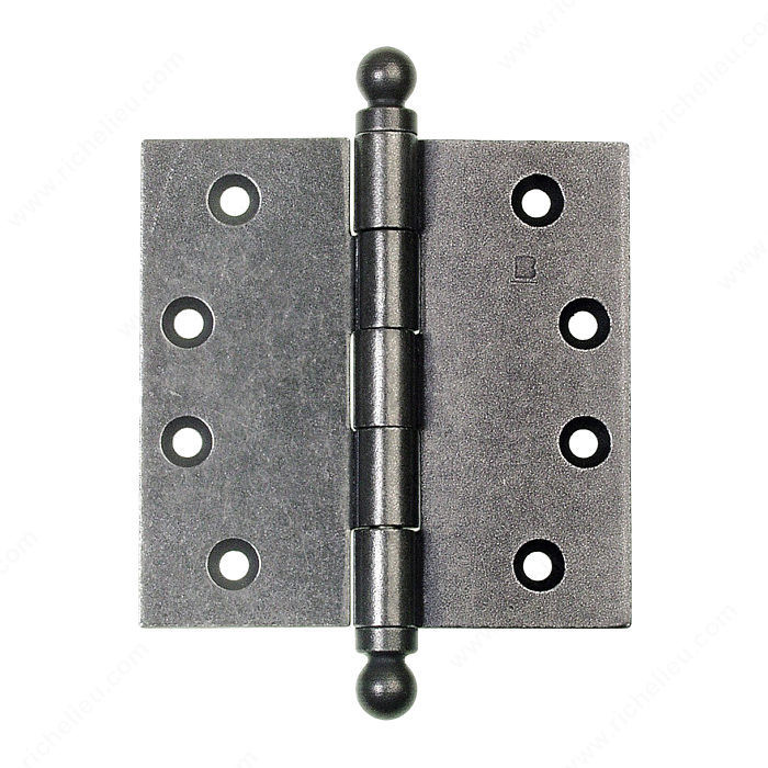 Mortise Hinge Ball Finial LH8235/8240/8245, Finish Matte Bronze, Length - Overall Dimensions 4 1/2 in, Width - Overall Dimensions 4 1/2 in