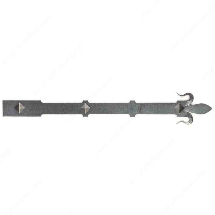 Dummy Strap Hinge LH8860 Series, Overall Length 15.75 in, Finish Matte Bronze