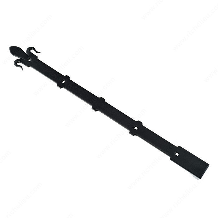 Dummy Strap Hinge LH8860 Series, Overall Length 23.625 in, Finish Satin Black