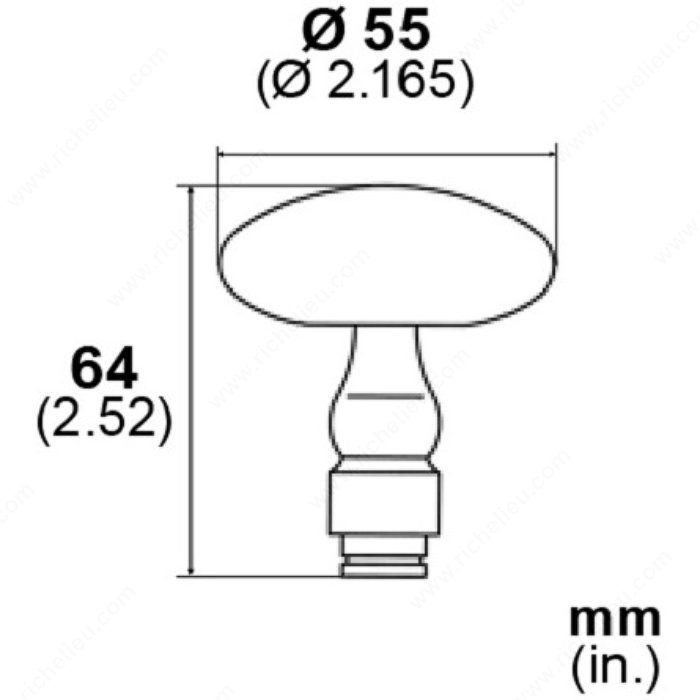 Door Knob LK6105, Finish Satin Black