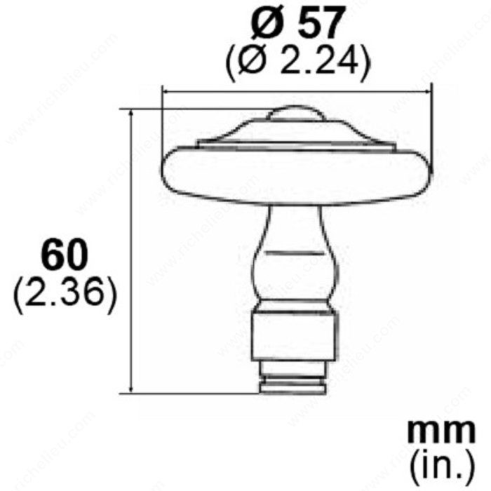 Door Knob LK6114, Rose Included No, Finish Satin Steel, Projection - Overall Dimensions 2 1/4 in