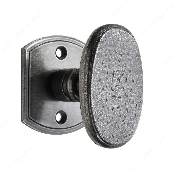 Door Knob LK6120, Finish Satin Black