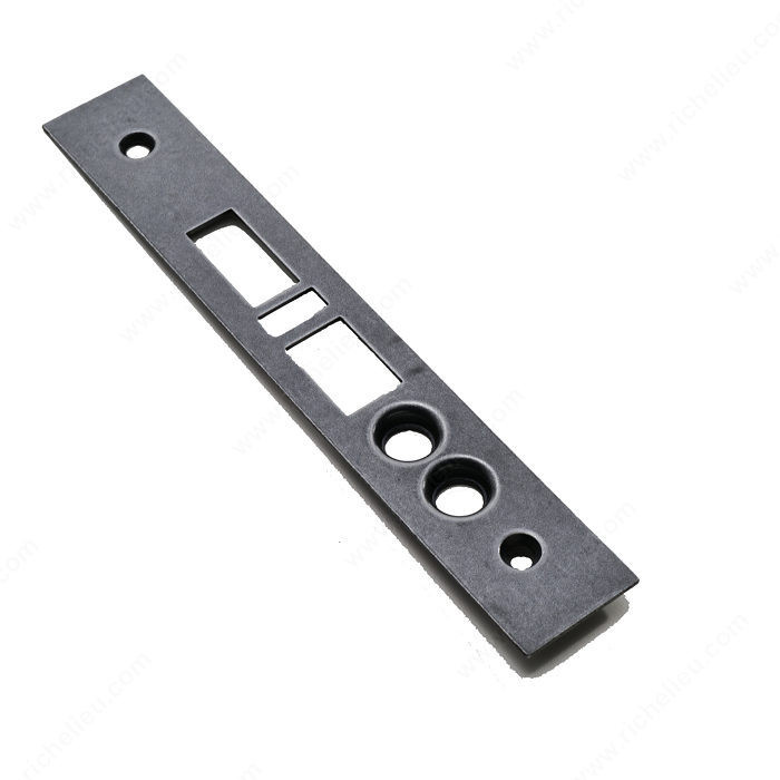 Mortise Lock Face Plate LM500F, Finish Satin Black