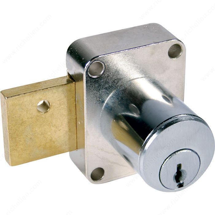 Series LOC8173 Lock, Key Type Different, Finish Brushed Chrome