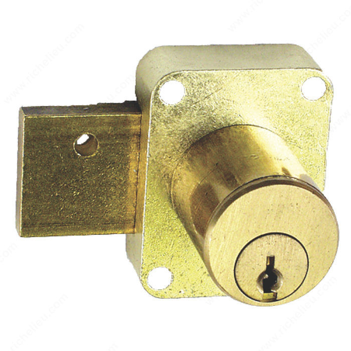 Pin Tumbler Lock, Key Type Keyed Alike #103, Application Door Lock, Finish Satin Chrome, Length 1 3/8 in