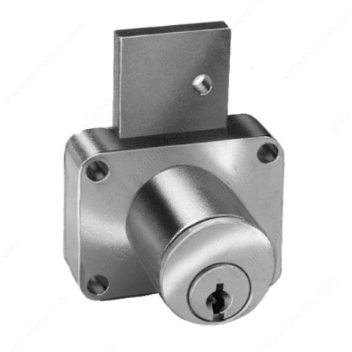 Series LOC8178 and LOC8179 Locks, Key Type Keyed Alike #107, Cylinder Length 7/8 in, Finish Satin Brass