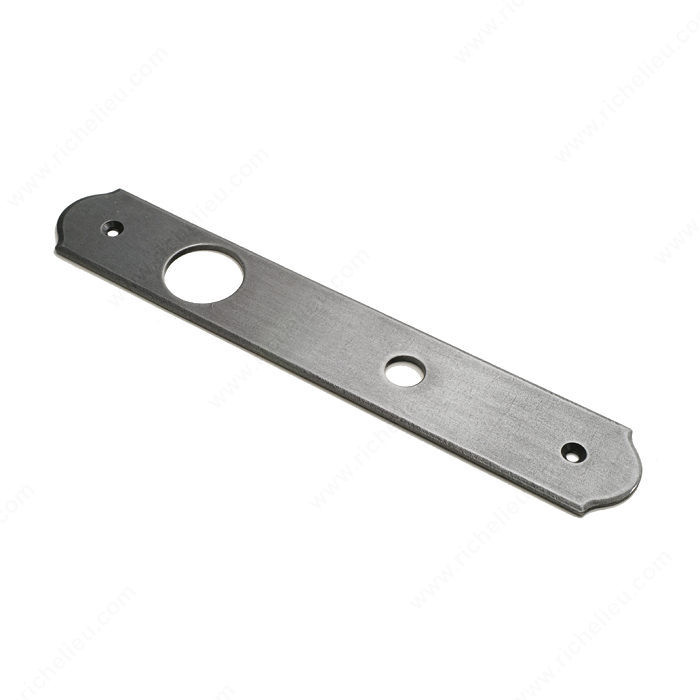 Escutcheon Plate LP7500, Finish Satin Steel, Function Cylinder Escutcheon