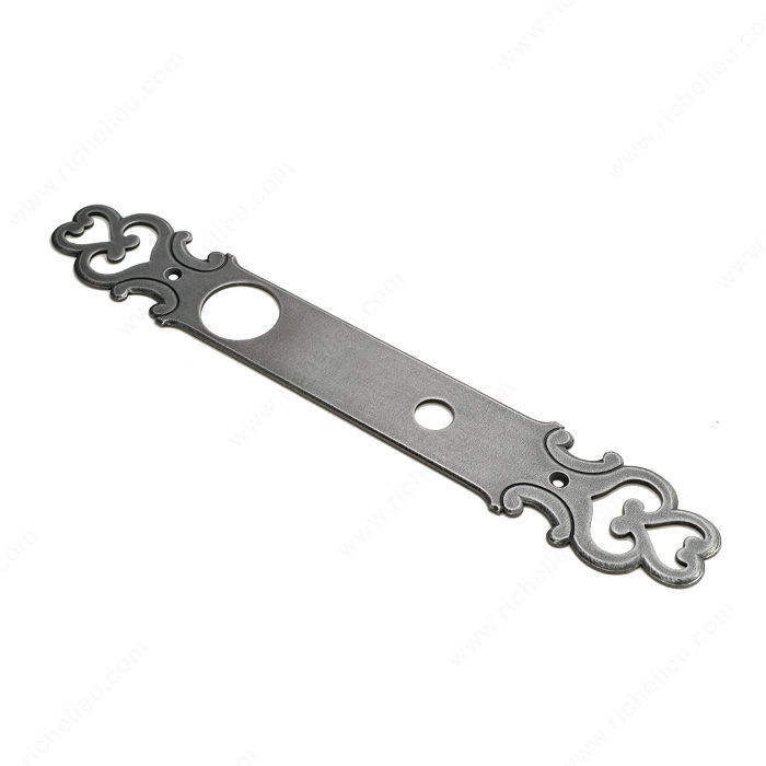 Escutcheon Plate LP7506, Finish Satin Steel, Function Cylinder Escutcheon