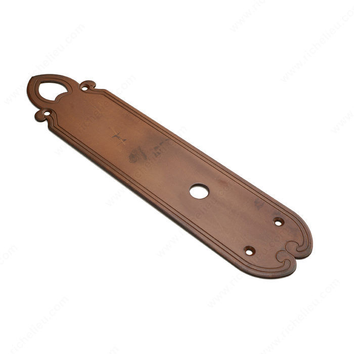 Escutcheon LP7519, Finish Satin Black, Function Push Plate