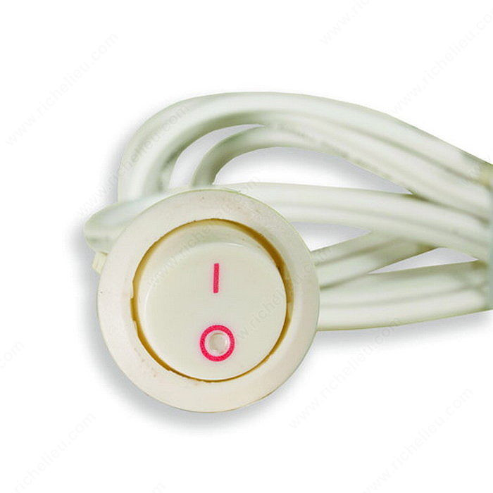 On / Off Rocker Switch 120V, Finish White