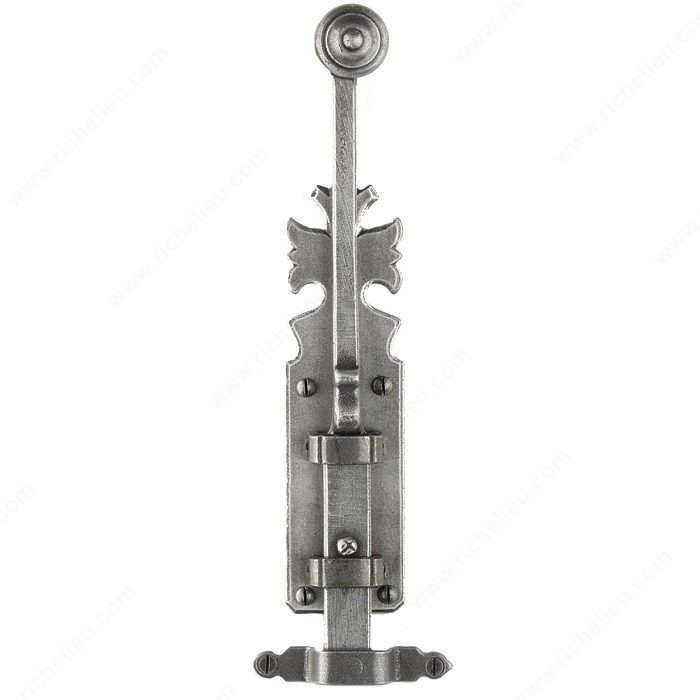 Surface Bolt LV3310/3312, Finish Satin Steel, Length - Overall Dimensions 12 in