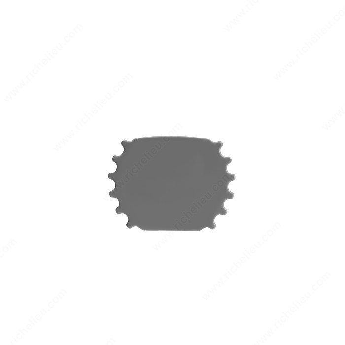 Infinex End Cap Sets, Finish Grey, Shape Round, Height 19 mm PRO-PACK 3