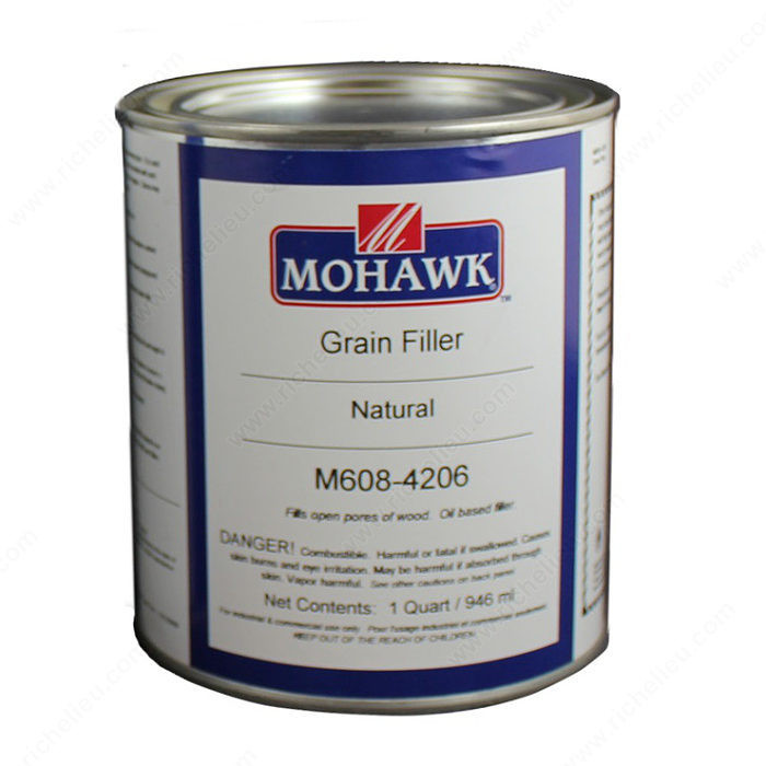 Grain Filler & Solvent, Volume 33 oz, Finish Natural