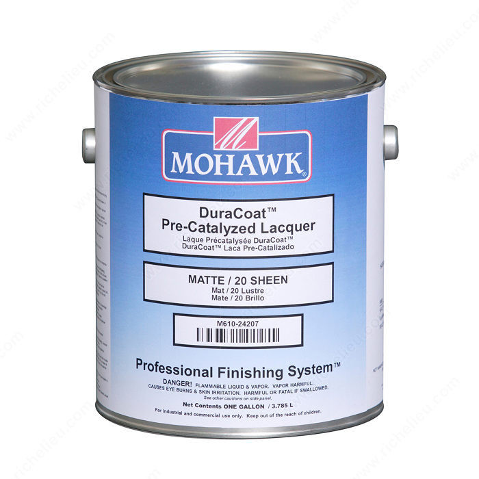 DuraCoat Pre-Catalyzed Lacquer, VOC Conventional, Volume 1 gal., Sheen Semi-Gloss